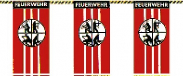 Papierflaggenkette Feuerwehr