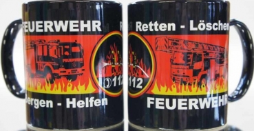 Tasse Feuerwehr "Retten-Löschen-Bergen-Helfen"