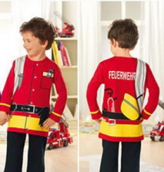 T-Shirt Kleinkinder Motto Feuerwehr