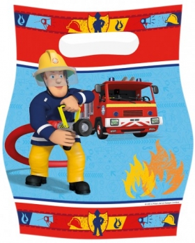 Party-Tüten Feuerwehrmann Sam (8 Stück)