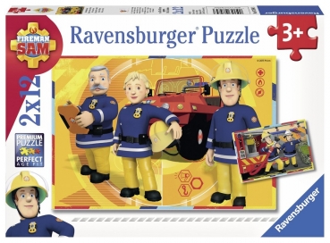 Puzzle Feuerwehrman Sam im Einsatz (2x12 Teile)
