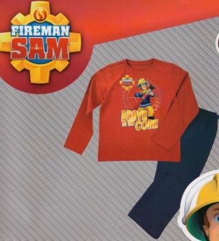 Kinder-Schlafanzug Feuerwehrmann Sam