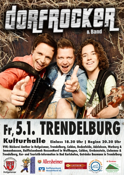 Konzertkarte Dorfrocker am 05.01.2018 in Trendelburg